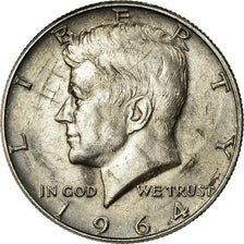 Coin, United States, Kennedy Half Dollar, Half Dollar, 1964, U.S. Mint