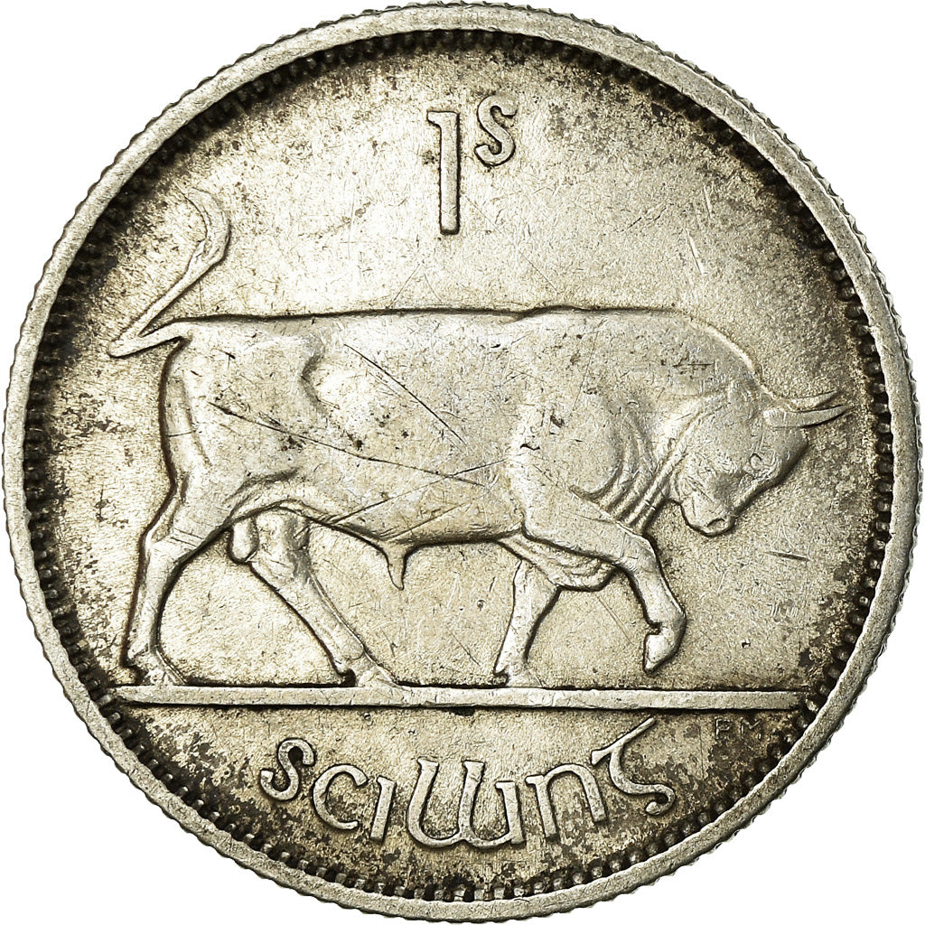 Coin, IRELAND REPUBLIC, Shilling, 1928, EF(40-45), Silver, KM:6