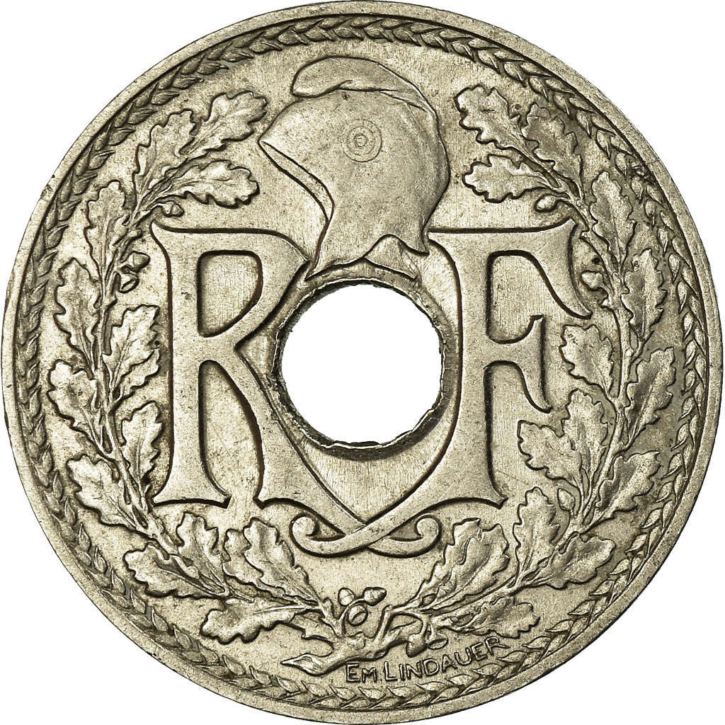 Coin, France, Lindauer, 25 Centimes, 1915, AU(55-58), Nickel, KM:867