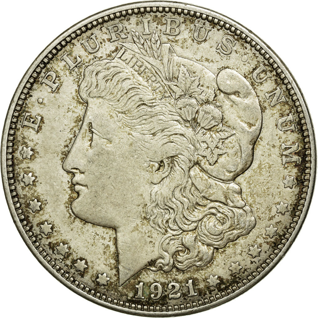 Coin, United States, Morgan Dollar, Dollar, 1921, U.S. Mint, Denver, VF(30-35)