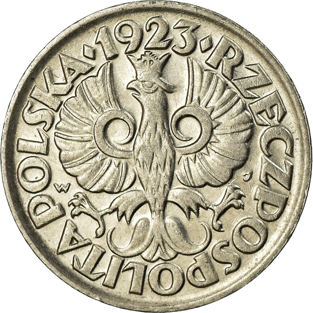Münze, Polen, 10 Groszy, 1923, VZ, Nickel, KM:11