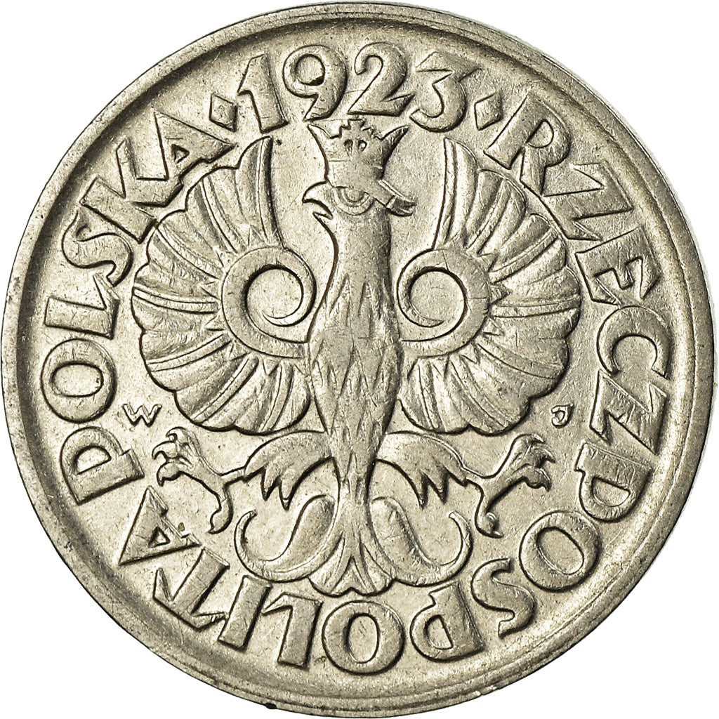 Coin, Poland, 10 Groszy, 1923, AU(55-58), Nickel, KM:11