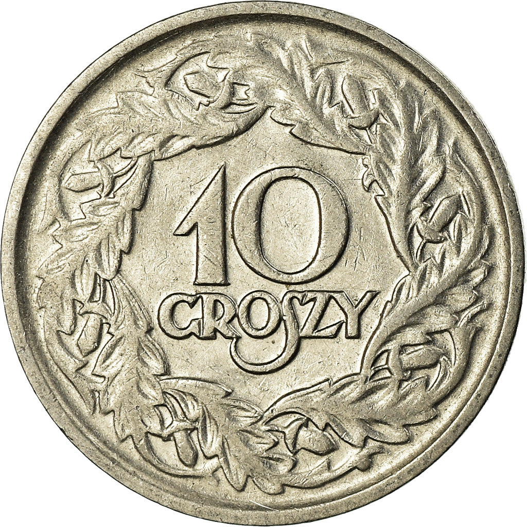 Coin, Poland, 10 Groszy, 1923, AU(55-58), Nickel, KM:11
