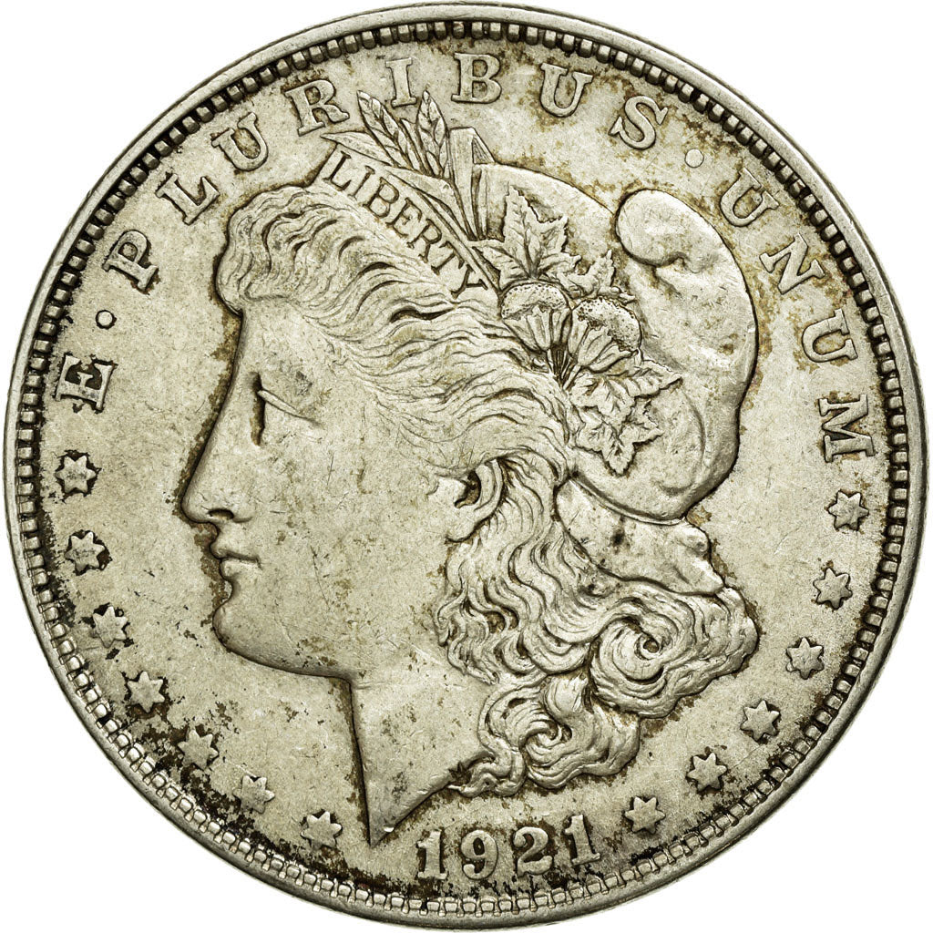 Monnaie, États-Unis, Morgan Dollar, Dollar, 1921, U.S. Mint, Philadelphie, TB+