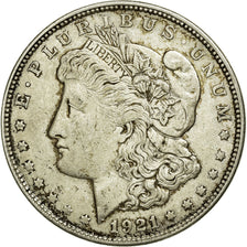 Monnaie, États-Unis, Morgan Dollar, Dollar, 1921, U.S. Mint, Philadelphie, TB+