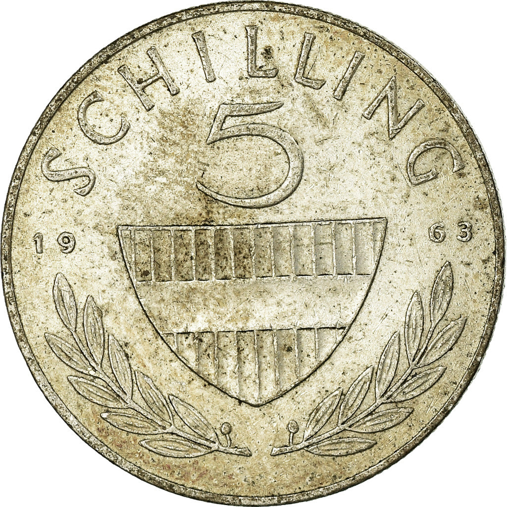 Münze, Österreich, 5 Schilling, 1963, SS, Silber, KM:2889