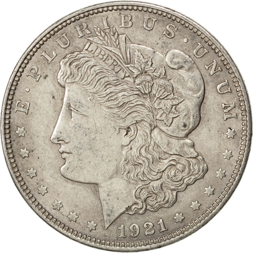 UNITED STATES, Morgan Dollar, Dollar, 1921, U.S. Mint, KM #110, EF(40-45),...