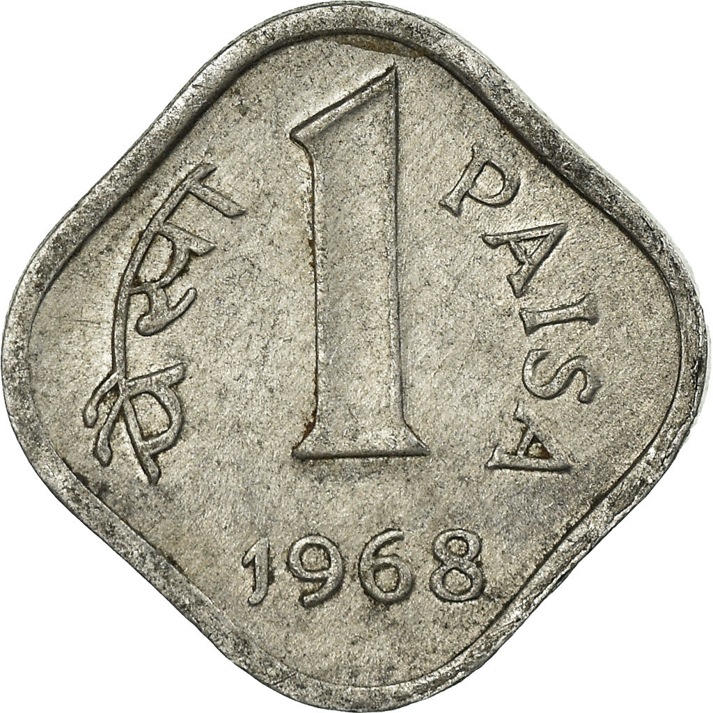 Münze, INDIA-REPUBLIC, Paisa, 1968, SS, Aluminium, KM:10.1