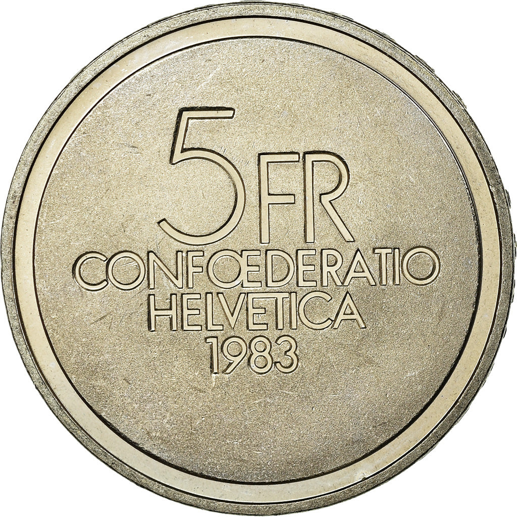 Moneta, Svizzera, 5 Francs, 1983, Bern, SPL-, Rame-nichel, KM:62