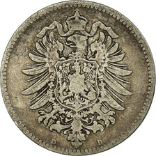Coin, GERMANY - EMPIRE, Wilhelm I, Mark, 1874, Munich, VF(20-25), Silver, KM:7