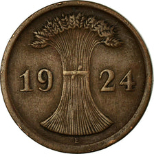 Monnaie, Allemagne, République de Weimar, 2 Rentenpfennig, 1924, Muldenhütten