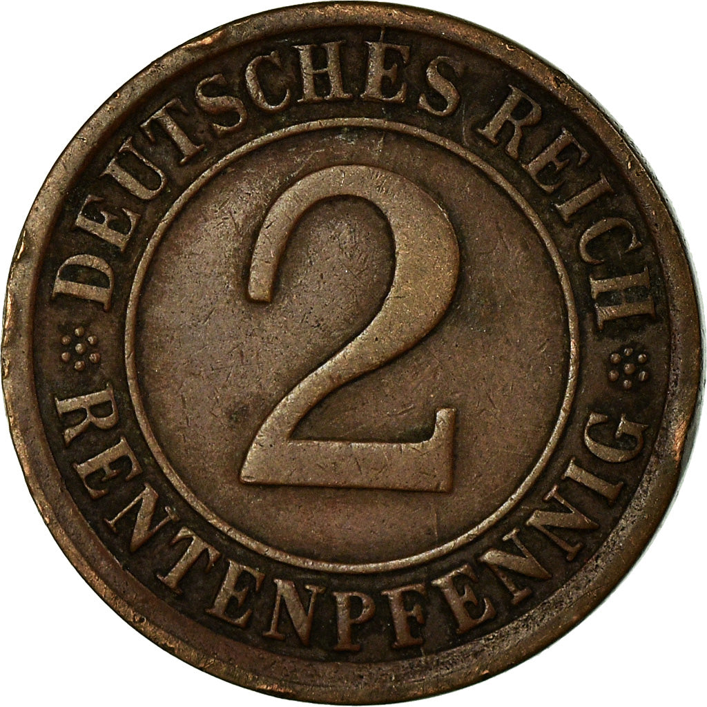 Monnaie, Allemagne, République de Weimar, 2 Rentenpfennig, 1924, Muldenhütten