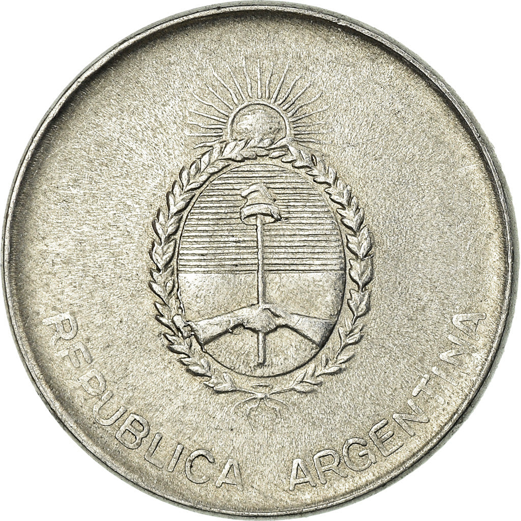Coin, Argentina, 500 Australes, 1991, EF(40-45), Aluminum, KM:104