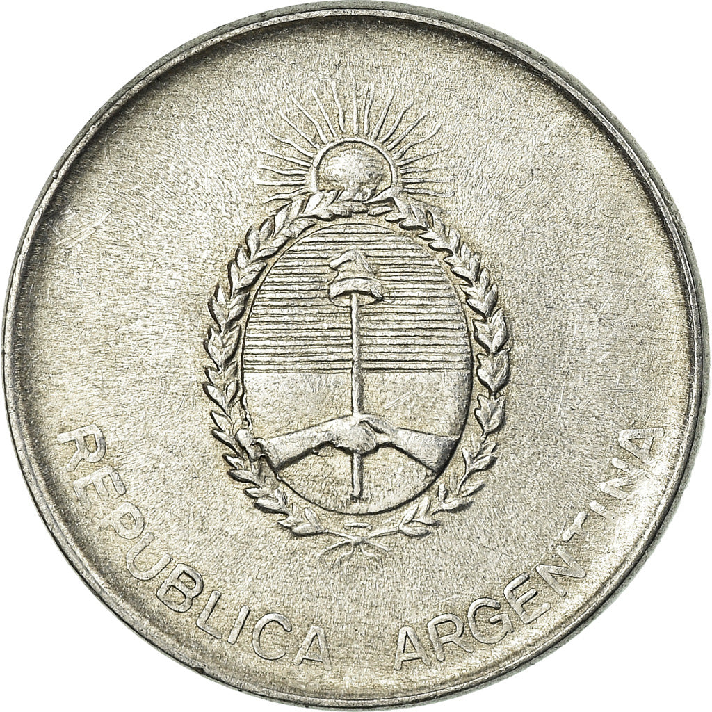 Coin, Argentina, 500 Australes, 1991, EF(40-45), Aluminum, KM:104