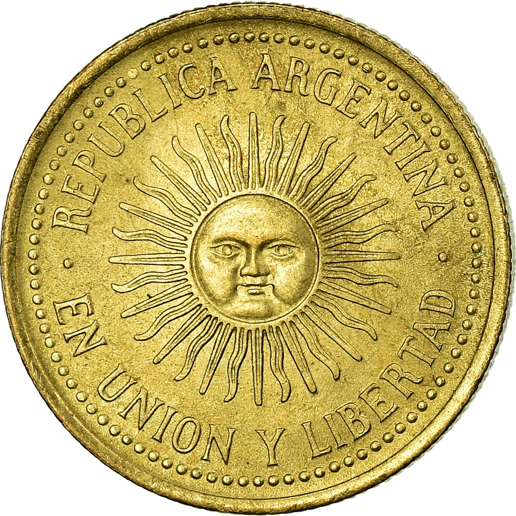 Coin, Argentina, 5 Centavos, 1992, EF(40-45), Aluminum-Bronze, KM:109