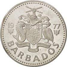 BARBADOS, 10 Dollars, 1977, Franklin Mint, KM #17a, MS(60-62), Silver, 42, 38.55