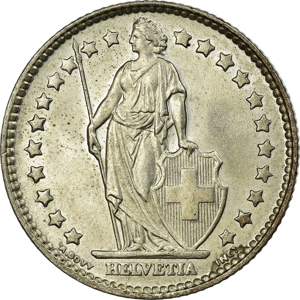 Coin, Switzerland, Franc, 1963, Bern, AU(55-58), Silver, KM:24