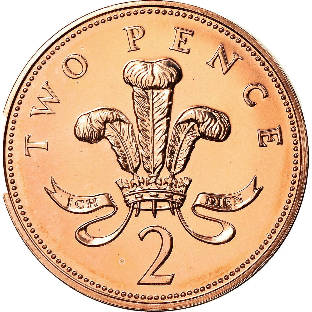Coin, Great Britain, Elizabeth II, 2 Pence, 2008, MS(63), Copper Plated Steel