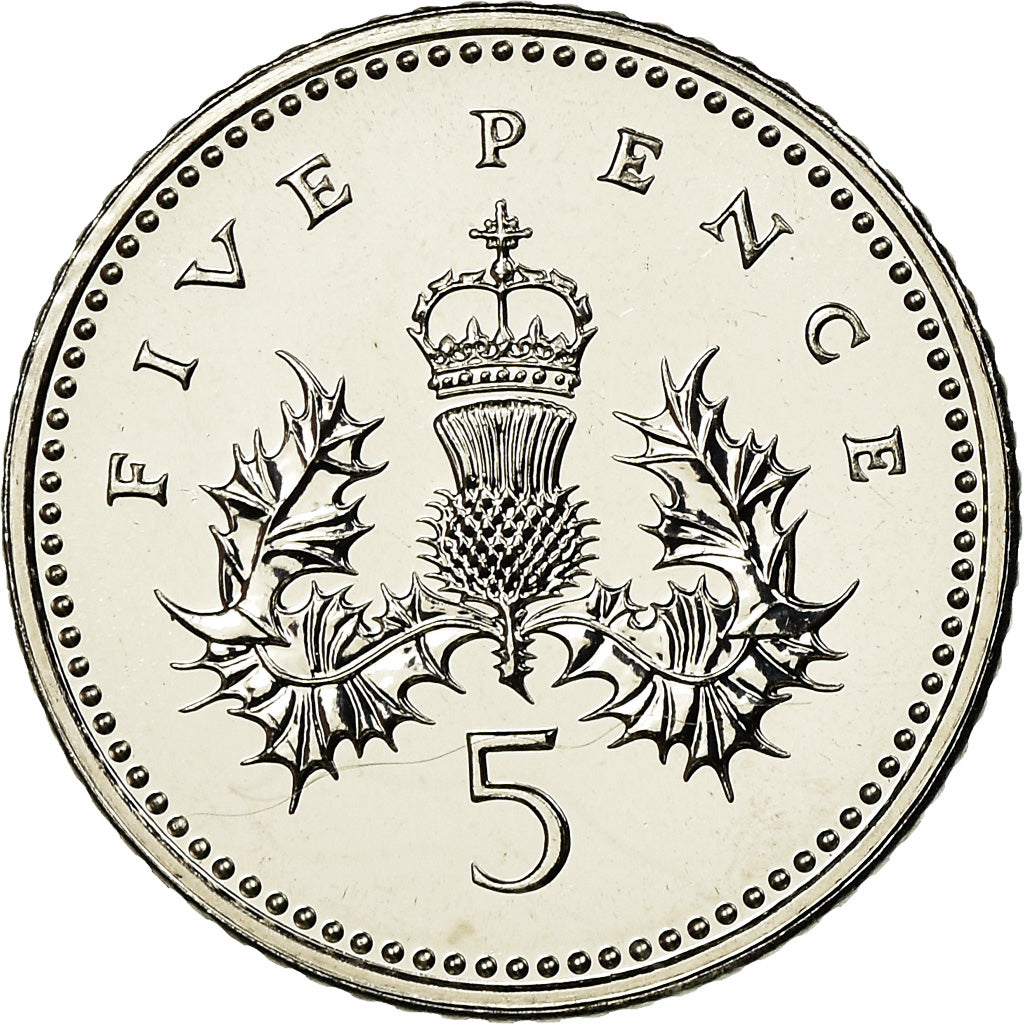 Coin, Great Britain, Elizabeth II, 5 Pence, 2008, MS(63), Copper-nickel, KM:988
