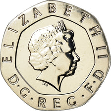 Coin, Great Britain, Elizabeth II, 20 Pence, 2008, MS(63), Copper-nickel, KM:990