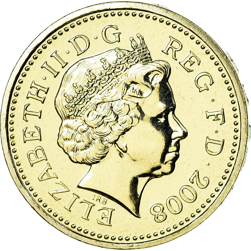 Coin, Great Britain, Elizabeth II, Pound, 2008, MS(63), Nickel-brass, KM:993