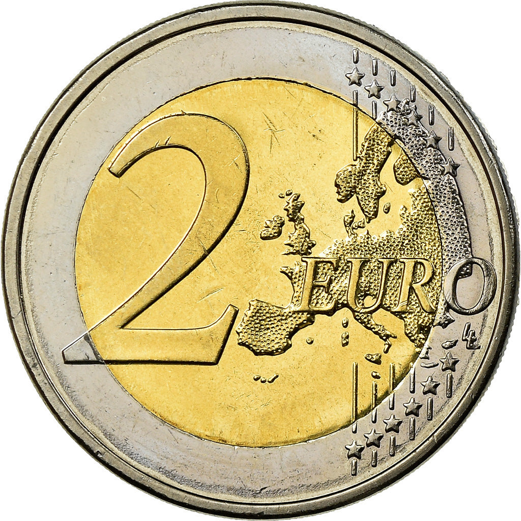 Cyprus, 2 Euro, 2008, MS(63), Bi-Metallic, KM:85