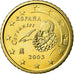 Spagna, 50 Euro Cent, 2003, SPL, Ottone, KM:1045