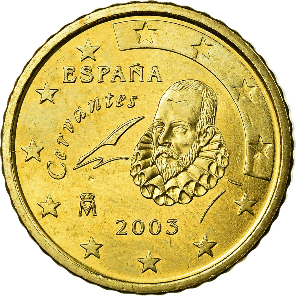Spanje, 50 Euro Cent, 2003, UNC-, Tin, KM:1045
