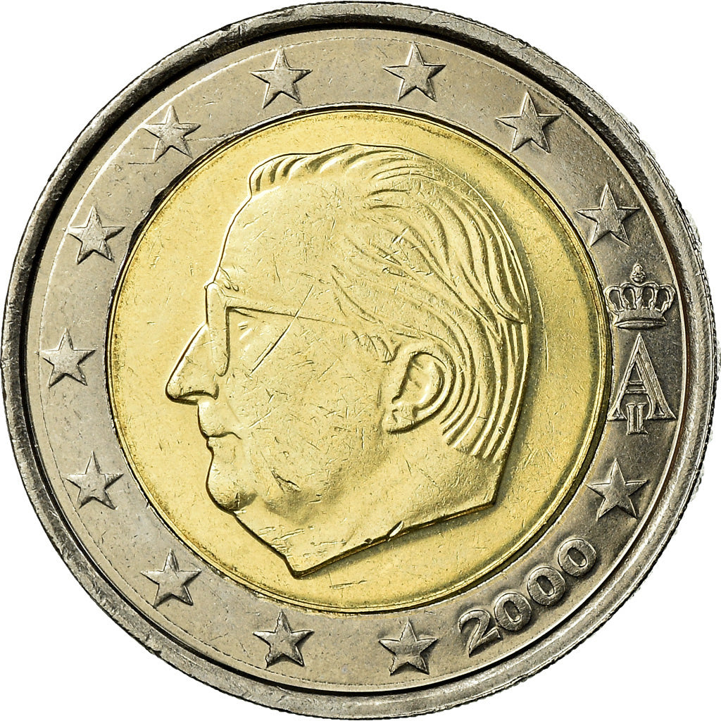 Belgium, 2 Euro, 2000, AU(55-58), Bi-Metallic, KM:231