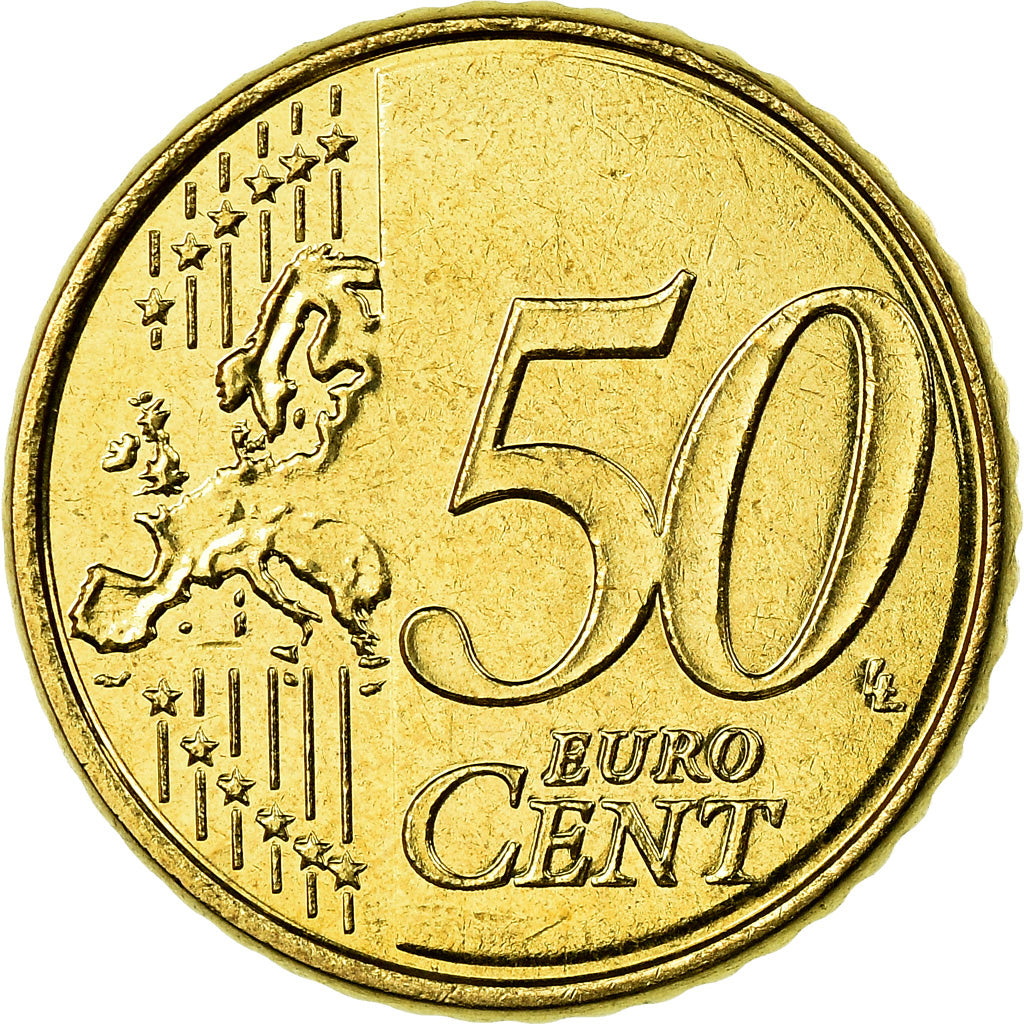 Belgien, 50 Euro Cent, 2008, VZ, Messing, KM:279