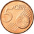 Luxemburg, 5 Euro Cent, 2002, UNZ, Copper Plated Steel, KM:77