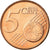 Lussemburgo, 5 Euro Cent, 2002, SPL, Acciaio placcato rame, KM:77