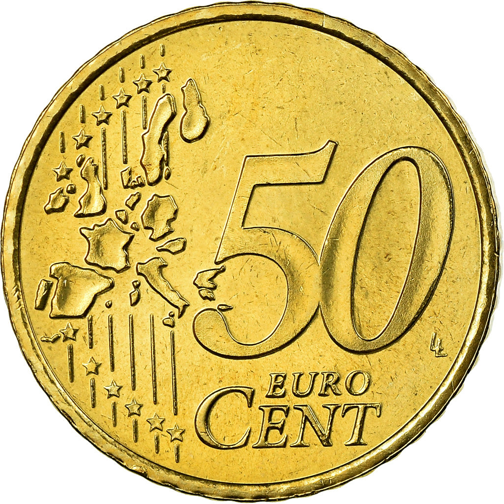 Paesi Bassi, 50 Euro Cent, 2005, SPL, Ottone, KM:239
