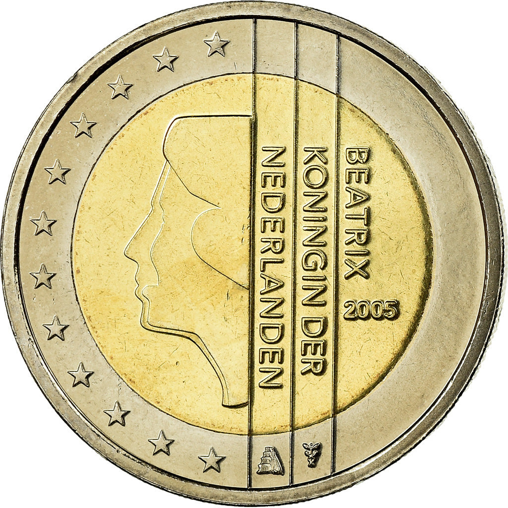 Paesi Bassi, 2 Euro, 2005, SPL, Bi-metallico, KM:241