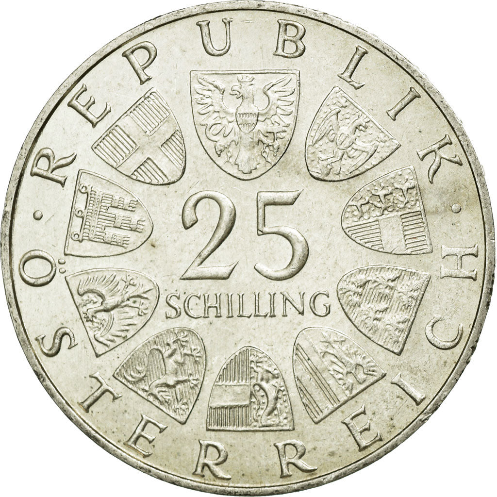 Coin, Austria, 25 Schilling, 1971, AU(50-53), Silver, KM:2910