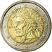 Italy, 2 Euro, 2002, MS(63), Bi-Metallic, KM:217