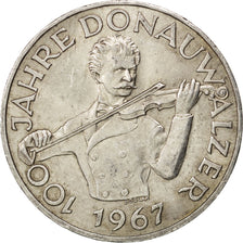 AUSTRIA, 50 Schilling, 1967, KM #2902, AU(50-53), Silver, 34, 19.94