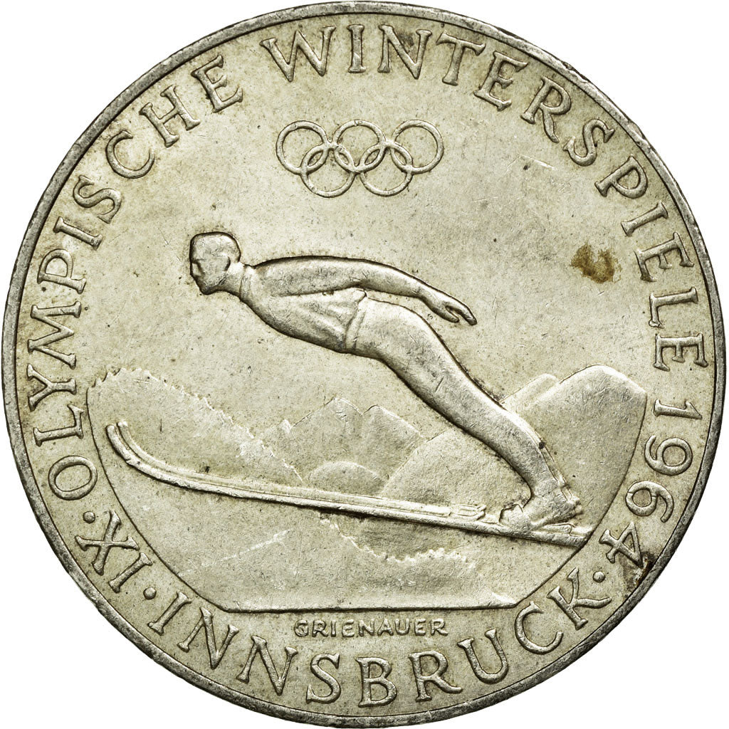 Coin, Austria, 50 Schilling, 1964, AU(50-53), Silver, KM:2896