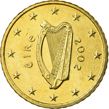 REPUBBLICA D’IRLANDA, 50 Euro Cent, 2002, SPL, Ottone, KM:37