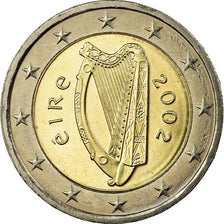 IRELAND REPUBLIC, 2 Euro, 2002, MS(63), Bi-Metallic, KM:39