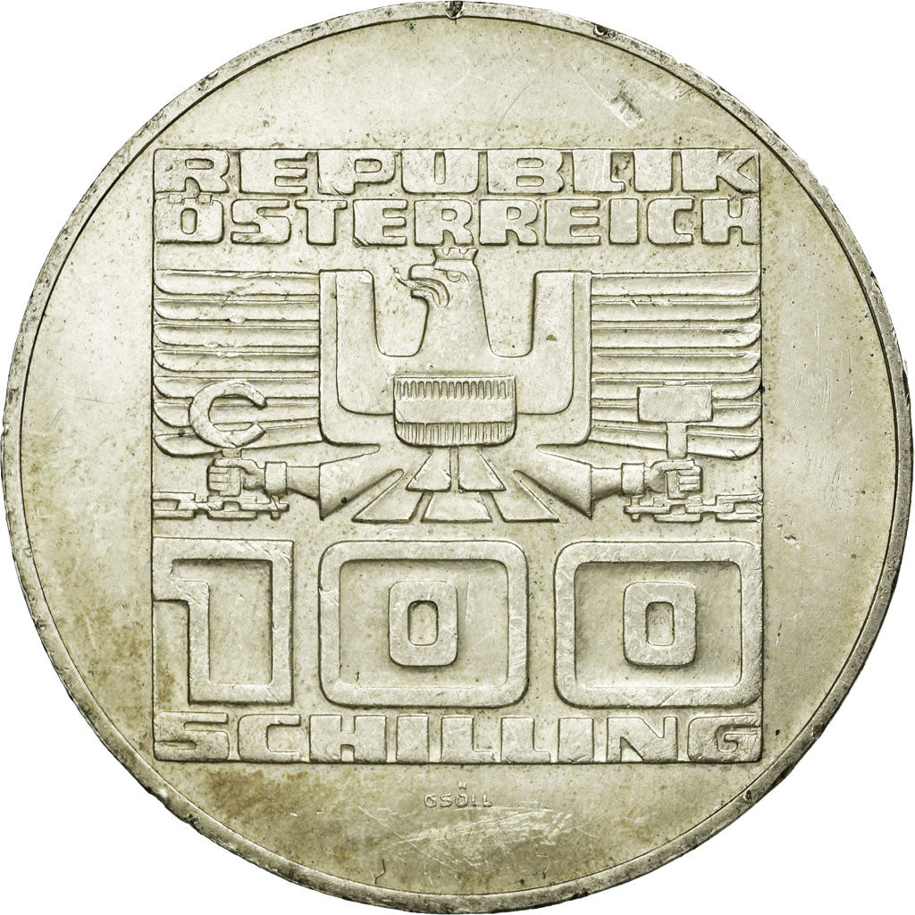 Coin, Austria, 100 Schilling, 1975, AU(50-53), Silver, KM:2925