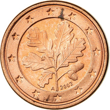 GERMANY - FEDERAL REPUBLIC, Euro Cent, 2002, MS(63), Copper Plated Steel, KM:207