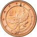 GERMANY - FEDERAL REPUBLIC, Euro Cent, 2002, MS(63), Copper Plated Steel, KM:207
