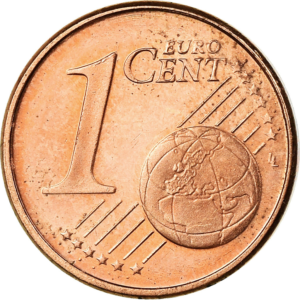 GERMANY - FEDERAL REPUBLIC, Euro Cent, 2002, MS(63), Copper Plated Steel, KM:207