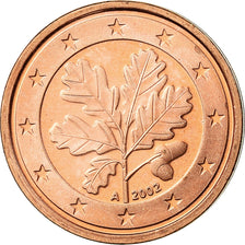 GERMANY - FEDERAL REPUBLIC, 2 Euro Cent, 2002, MS(63), Copper Plated Steel