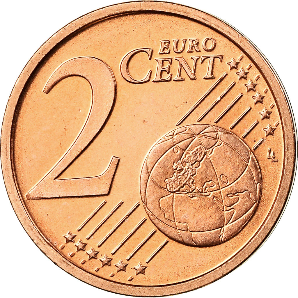 Niemcy - RFN, 2 Euro Cent, 2002, Berlin, MS(63), Miedź platerowana stalą