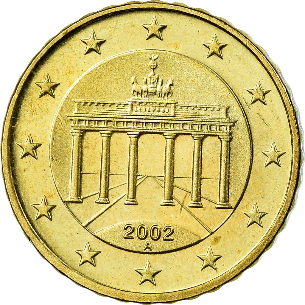 Federale Duitse Republiek, 10 Euro Cent, 2002, UNC-, Tin, KM:210