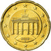 Niemcy - RFN, 20 Euro Cent, 2002, Berlin, MS(63), Mosiądz, KM:211