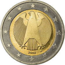 GERMANY - FEDERAL REPUBLIC, 2 Euro, 2002, MS(63), Bi-Metallic, KM:214