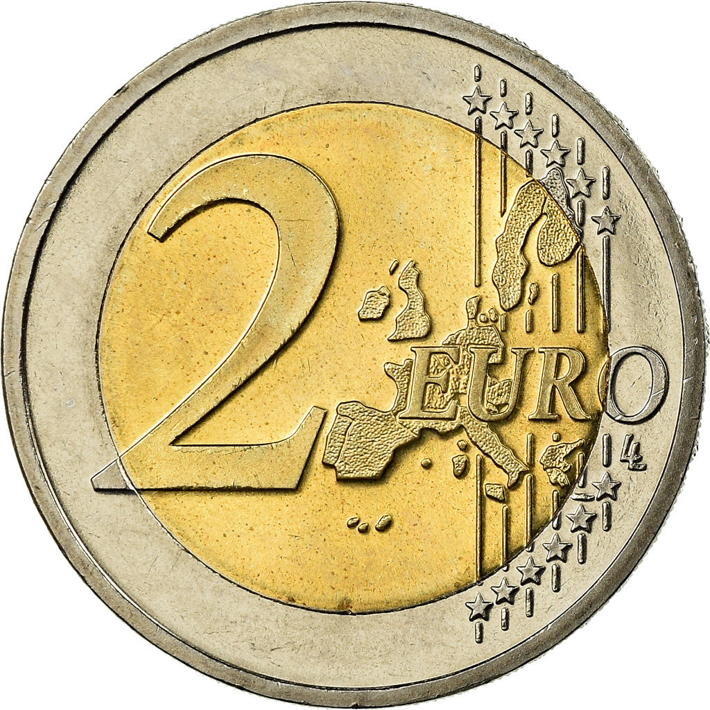 GERMANY - FEDERAL REPUBLIC, 2 Euro, 2002, MS(63), Bi-Metallic, KM:214